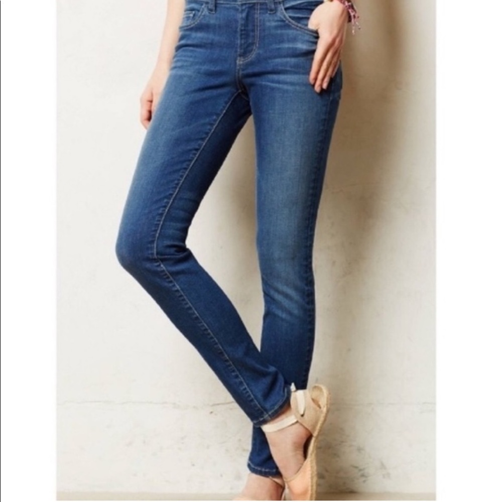 PILCRO AND THE LETTERPRESS Cropped Skinny Jeans in ‘the Serif’ Style SZ 28